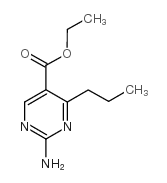 2-氨基-4-丙基嘧啶-5-羧酸乙酯结构式