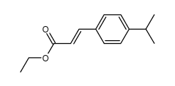 (E)-3-(4-异丙基苯基)丙烯酸乙酯结构式