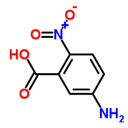 5-氨基-2-硝基苯甲酸结构式