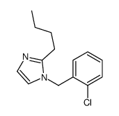 2-butyl-1-[(2-chlorophenyl)methyl]imidazole结构式
