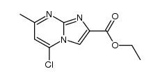 ethyl 5-chloro-7-methylimidazo[1,2-a]pyrimidine-2-carboxylate结构式