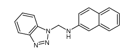 N-(benzotriazol-1-ylmethyl)-2-naphthylamine Structure