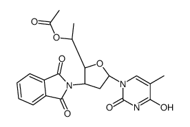 [(1S)-1-[(2R,3S,5R)-3-(1,3-dioxoisoindol-2-yl)-5-(5-methyl-2,4-dioxopyrimidin-1-yl)oxolan-2-yl]ethyl] acetate结构式
