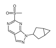 1-(双环[3.1.0]己烷-3-基)-6-(甲基磺酰基)-1H-吡唑并[3,4-d]嘧啶结构式