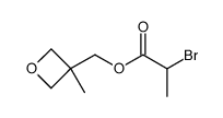 (3-methyloxetan-3-yl)methyl 2-bromopropionate结构式
