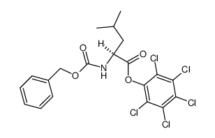 N-[(Benzyloxy)carbonyl]-L-leucine pentachlorophenyl ester Structure