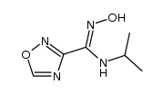 N-Isopropyl-1,2,4-oxadiazole-3-carboxamidoxime结构式