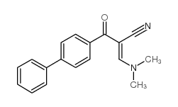 2-[(二甲基氨基)亚甲基]-3-(4-联苯)-3-氧代丙腈结构式