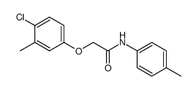 2-(4-chloro-3-methylphenoxy)-N-(p-tolyl)acetamide结构式