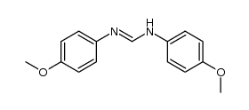 N1,N2-Di-p-methoxyphenyl-formamidine结构式