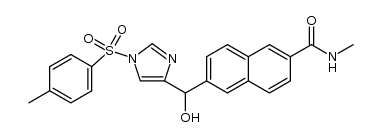 6-(hydroxy(1-tosyl-1H-imidazol-4-yl)methyl)-N-methyl-2-naphthamide Structure