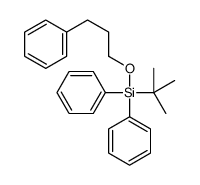 tert-butyl-diphenyl-(3-phenylpropoxy)silane结构式