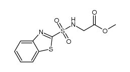 methyl (benzothiazole-2-sulfonyl)glycinate结构式