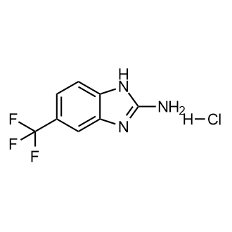 5-(三氟甲基)-1H-苯并[d]咪唑-2-胺盐酸盐结构式