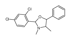 2-(2,4-dichlorophenyl)-3,4-dimethyl-5-phenyl-1,3-oxazolidine结构式
