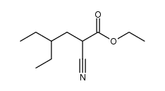 ethyl 2-cyano-4-ethylhexanoate Structure