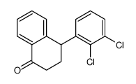 外消旋4-(2,3-二氯苯基)-3,4-二氢-1(2H)-萘酮结构式