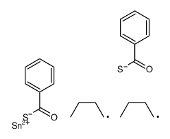 bis(benzoylthio)dibutylstannane Structure