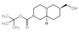 (7S,9aS)-tert-Butyl 7-(hydroxymethyl)hexahydro-1H-pyrido[1,2-a]pyrazine-2(6H)-carboxylate结构式