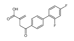 4-(2',4'-Difluorobiphenyl-4-yl)-2-methylene-4-oxobutanoic acid结构式