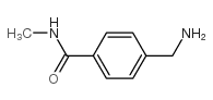 4-(氨基甲基)-N-甲基苯甲酰胺结构式
