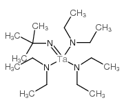 三(二乙基氨基)叔丁酰胺钽结构式