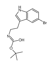 TERT-BUTYL (2-(5-BROMO-1H-INDOL-3-YL)ETHYL)CARBAMATE Structure