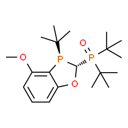 二叔丁基(3-(叔丁基)-4-甲氧基-2,3-二氢苯并[D][1,3]氧杂磷杂环己烷-2-基)氧化膦结构式