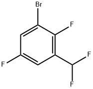 3-溴-2,5-二氟二氟甲基苯结构式
