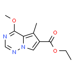 4-甲氧基-5-甲基吡咯烷[2,1-f] [1,2,4]三嗪-6-羧酸乙酯结构式