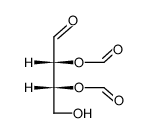 2,3-di-O-formyl-D-erythrose Structure