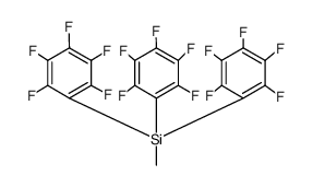 Methyltris(pentafluorophenyl)silane结构式