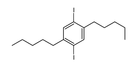 1,4-diiodo-2,5-dipentylbenzene Structure