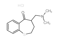 1-Benzothiepin-5(2H)-one,4-[(dimethylamino)methyl]-3,4-dihydro-, hydrochloride (1:1)结构式