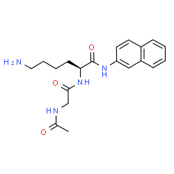 Ac-Gly-Lys-βNA结构式