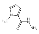 1-甲基-1H-吡唑-5-碳酰肼结构式