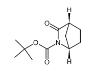 (1S)-3-氧代-2-氮杂双环[2.2.1]庚烷-2-羧酸叔丁酯结构式