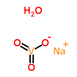 Sodium metavanadate hydrate structure
