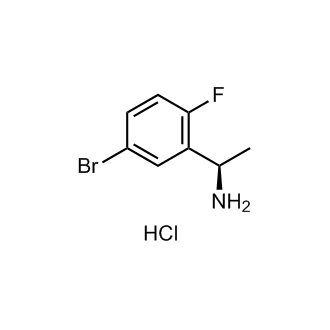 (R)-1-(5-溴-2-氟苯基)乙胺盐酸盐结构式