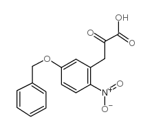 5-苄氧基-2-硝基苯基丙酮酸结构式