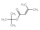 2-Butenoic acid,3-methyl-, 1,1-dimethylethyl ester Structure