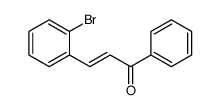 3-(2-bromophenyl)-1-phenylprop-2-en-1-one结构式