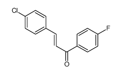 3-(4-chlorophenyl)-1-(4-fluorophenyl)prop-2-en-1-one Structure