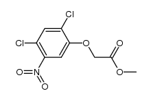 2,4-Dichlor-5-nitro-phenoxy-essigsaeure-methylester结构式