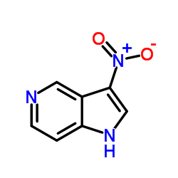 3-硝基-1H-吡咯并[3,2-c]吡啶结构式