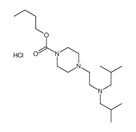 butyl 4-[2-[bis(2-methylpropyl)amino]ethyl]piperazine-1-carboxylate,hydrochloride Structure