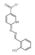 Benzaldehyde,2-hydroxy-, 2-(5-nitro-2-pyridinyl)hydrazone结构式