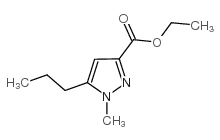1-甲基-5-丙基-1H-吡唑-3-甲酸乙酯结构式