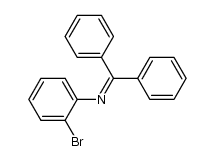 Benzenamine, 2-bromo-N-(diphenylmethylene)- Structure