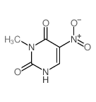 2,4(1H,3H)-Pyrimidinedione,3-methyl-5-nitro-结构式